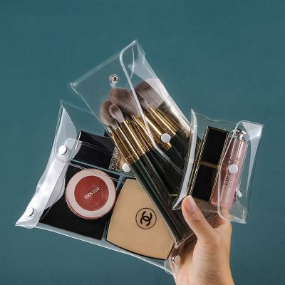 【CC】 Makeup Organizer Storage Set Transparent Toiletry