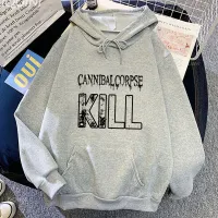 Canniball Corpse Original Printed Long-Sleeved Korean Style Sense Of Design Couples Round Neck Paragraph Sweatshirts Men Hoodies Size Xxs-4Xl