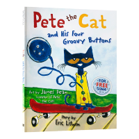 Pete The Cat Milu และปุ่มสี่ปุ่มหนังสือภาษาอังกฤษเดิมของเขา