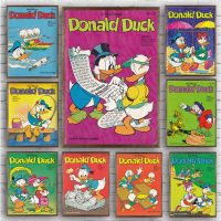 Retro Donald Duck Wall Art โปสเตอร์เนอสเซอรี่คุณภาพห้องเด็กการ์ตูนภาพวาดตกแต่งบ้าน Living โปสเตอร์ภาพวาดผ้าใบ