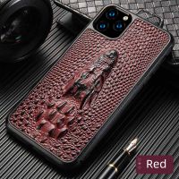 Genuine 3D Dragon Head Grain Cow Leather phone case For iPhone 13 Pro Max 12 Mini 12 11 Pro Max X XS Max XR 6 6s 7 Plus 8 plus