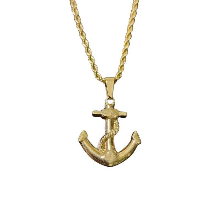 10k Gold Religious Anchor Necklace Lazada PH