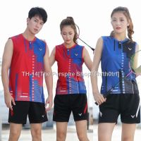 ♗✎∋ ✔2020 New Victor Sleeveless Badminton Wear Mens and Womens Suit Sleeveless Half-Sleeve Jersey Vest