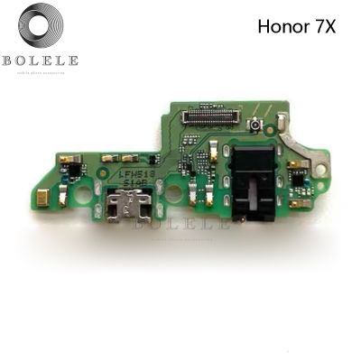 ของแท้สำหรับ Huawei Honor 7 7A ขนาด5.7นิ้ว7X เครื่องชาร์จ USB ปลั๊กเสียบบอร์ดซ่อมโทรศัพท์มือถือช่องเสียบสายแพไมโครโฟนสายอ่อนชาร์จ