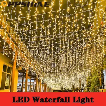 RGB IC Christmas Tree Light DIY APP Bluetooth Multicolor Fairy LED Star  String Light Waterfall Xmas Home Yard Holiday Party Deco