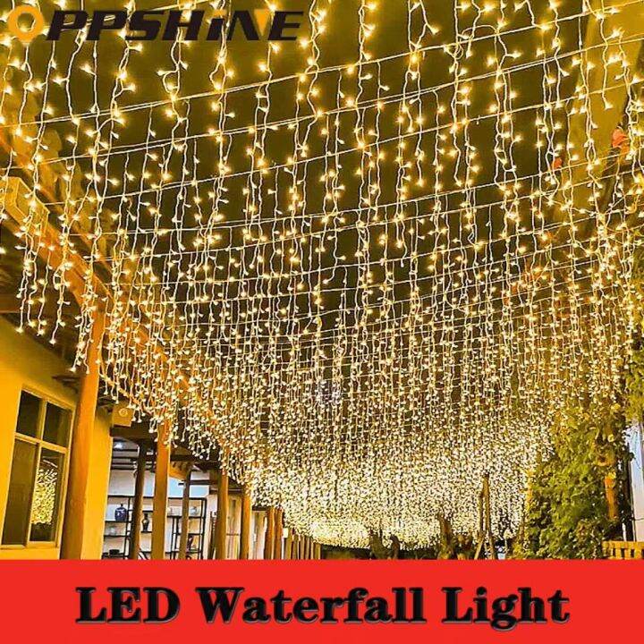 100leds Waterfall Fairy Lights Curtain String Garland Lights Waterproof