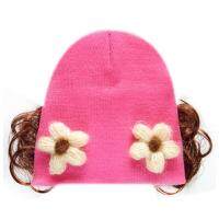 Toddler Kids Baby Girl Cute Cartoon Bear Wig Design Winter Warm Hat Cap Headwear