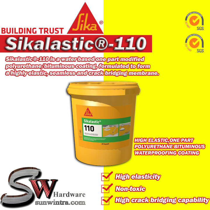 SW SIKALASTIC 110 LIQUID MEMBRANE,ONE PART POLYURETHANE BITUMINOUS ...