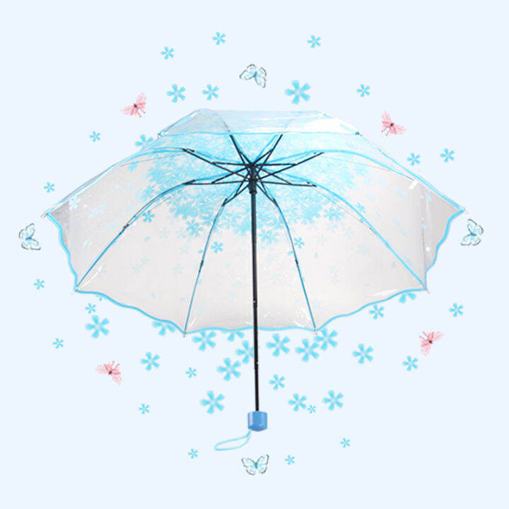 fashion-automatic-cute-sakura-rain-umbrella-transparent-three-fold-umbrella-cherry-blossom-mushroom-sakura-umbrella-rain-gear