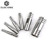 8mm/10mm/12mm/14mm/16mm/25mm  Hose Barb Straight 2 Two Way 304 Stainless Steel Pipe Fitting Connector Adapter Length 50mm-80mm Valves