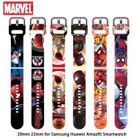 ℗✶ Disney Avengers Cartoon 20mm 22mm silikonowy pasek do Samsung Galaxy zegarek Amazfit bransoletka dla Huawei GT2 Pro Smartwatch