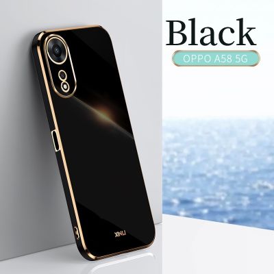 เคสสำหรับ OPPO A78 5G กันกระแทกด้วยไฟฟ้า A78 OPPO กันกระแทก5G ซิลิโคน TPU อ่อนฝาหลัง