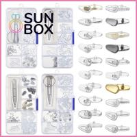 SUN BOX สากล กันลื่น ดันเข้าไป ซิลิโคน อุปกรณ์เสริมแว่นตา เครื่องมือดูแลดวงตา แว่นตา NosePads แผ่นซิลิโคนรองจมูก