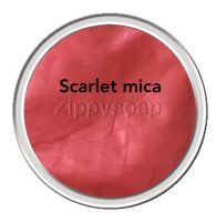 Mica แดงอมส้ม Scarlet 30g. 003299   สีประกาย สีชิมเมอร์ สีแวววาว ไมก้า สีติทน  สีละลายน้ำมัน สีใส่สบู่ สีเครื่องสำอางค์ สีแร่ธาตุ สีทำลิป