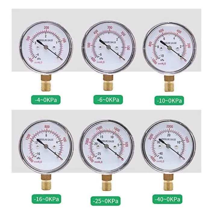 4610162540 0 KPA Bellows Pressure Gauge Vacuum Pressure Gauge