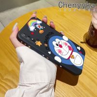 เคส Chenyyka สำหรับ Huawei Y8P P Smart S,เคสแฟชั่นลายโดราเอมอนสร้างสรรค์บางดีไซน์ใหม่เคสป้องกันขอบสี่เหลี่ยมเคสนิ่มเคสปลอกซิลิโคนกันกระแทก