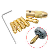 7ชิ้นล็อต0.5-3มม. สว่านไฟฟ้าขนาดเล็ก Bit Collet Clamp Micro Twist เจาะเครื่องมือ Copper Chuck