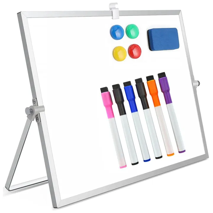2022Dry Erase White Board, 16 inchX12 inch Desktop Whiteboard