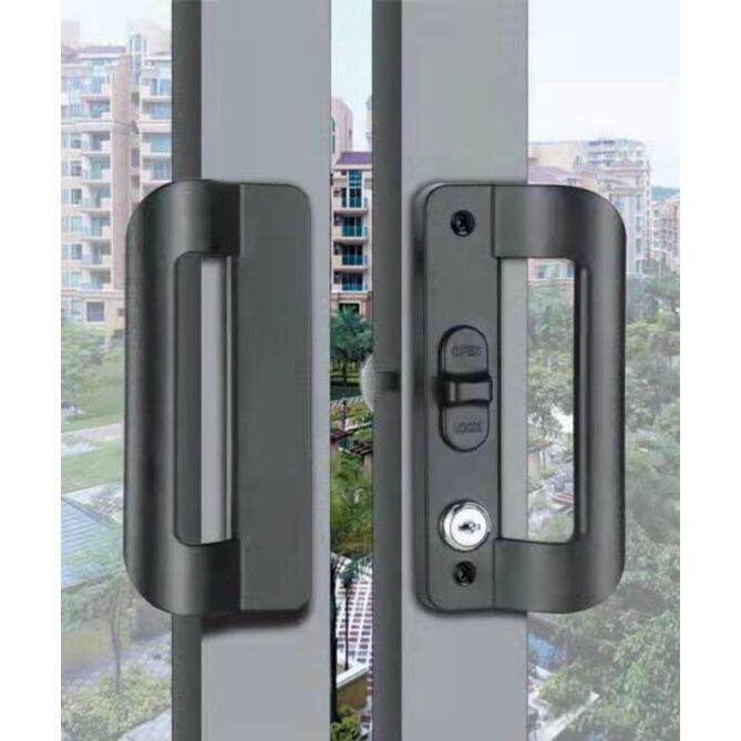 New Aluminum798900 Sliding Type Windows Door Lock SetHandle♀ Lazada PH