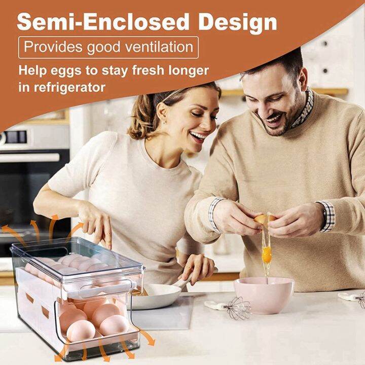 2-in-1-egg-holder-for-refrigerator-clear-rolling-egg-dispenser-for-refrigerator-24-egg-storage-container-tray