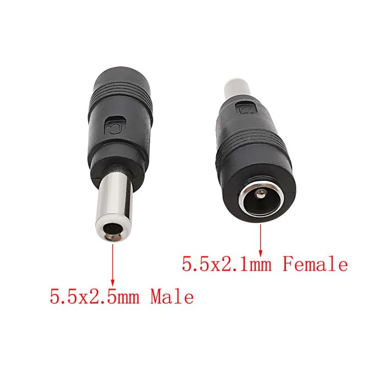 5-2-1pcs-dc-female-5-5x2-1mm-to-male-5-5mm-x-2-5-mm-dc-power-plug-jack-connector-converter-barrel-adapter-plugs-connectors-watering-systems-garden-hos
