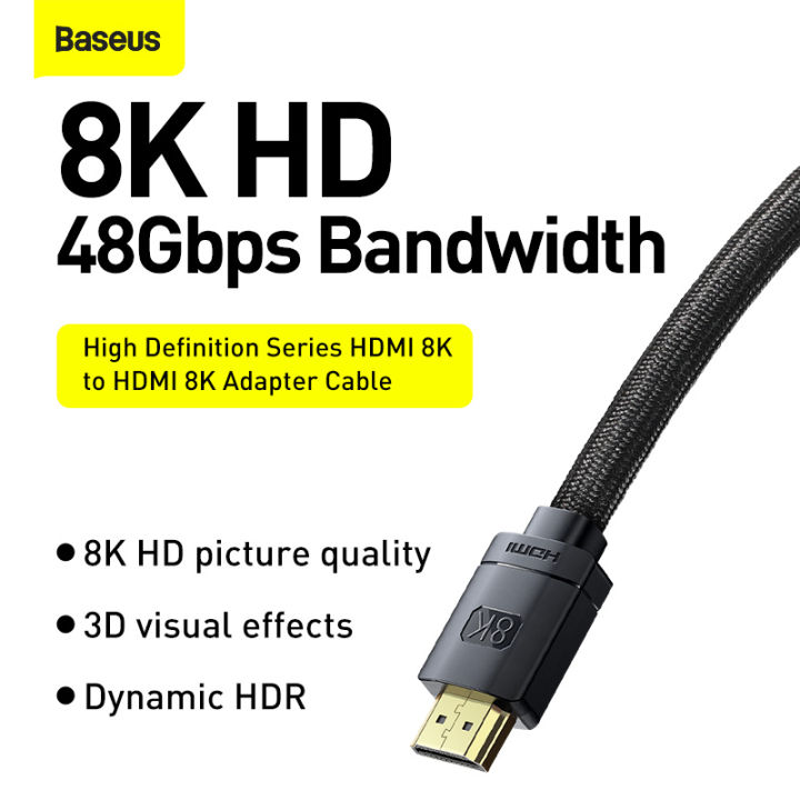 top-baseus-สายhdmi-สายเชื่อมต่อ-hdmi-8k-สำหรับเครื่องเล่น-xiaomi-box-ps5-ps4-pc-box-splitter-switch-8k-60hz-4k-120hz-hdmi-hdmi-2-1-to-hdmi-cable-48gbps-digital-cable-baseus-official-store