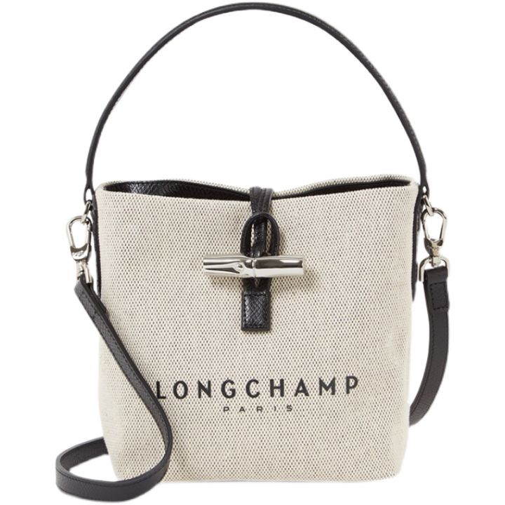 longchamp-ร้านค้าอย่างเป็นทางการเดิม-longchamp-ผู้หญิงผ้าใบกระเป๋าสะพาย-roseau-ที่สำคัญ-toile-ข้ามถุงถังรักแร้กระเป๋าสะพาย