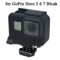 อุปกรณ์เสริมสำหรับ Gopro Hero 8เคสซิลิโคนนิ่มปกป้องฝาปิดเลนส์สำหรับโกโปรพระเอก8 7 6 5กล้องแอ็กชันสีดำกรอบมาตรฐาน