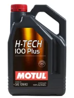 Motul h tech H-Tech 100 Plus 100% synthetic 10W-40 น้ำมันเครื่องสังเคราะห์ 4 ลิตร เบนซิน