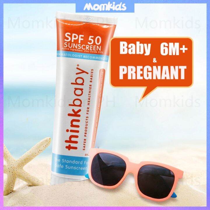 Thinkbaby SPF 50 brilliant sunscreen sunblock face and body perfect skin sunblock lotion 3 oz