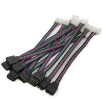 5Pcs 15cm 4 Pin 4pin 5050 3528 LED RGB Strip Extension Connector Cable Wire led strip Extension Cables Clip Wholesale&amp;DropShipWires Leads Adapters