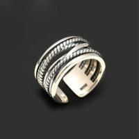 【HOT】◈ Exaggerated Personality 925 Sterling Large Rings Punk Luxury Adjustable Size Statement