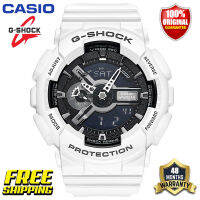 นาฬิกากีฬาผู้ชาย G-Shock GA110 ต้นฉบับ แสดงเวลาคู่ กันน้ำได้ถึง 200 เมตร กันกระแทกได้ โลกเวลา แสง LED อัตโนมัติ รับประกัน 4 ปี GA-110GW-7A (ใหม่แท้)