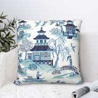 hot！【DT】◈  Chinoiserie Pillowcase Cushion Sofa Printed Coussin Covers