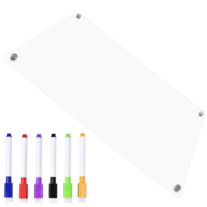 Board Wall Whiteboard Fridge Calendar Acrylic Dry Erase Clear