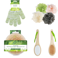 พร้อมส่ง Ecotools Shower Gloves, Foot File, Sponge ถุงมืออาบน้ำ ใยขัดตัว แปรงขัดเท้า