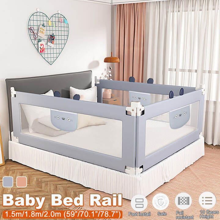 Adjustable Folding Kids Safety Bed Rail/BedRail Cot Guard Protecte