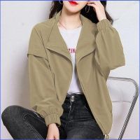 利Womens new upscale long-sleeved jacket for spring and autumn wear versatile loose cardigan top