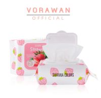 HF111 ซีเวนน่า คัลลอร์ส สตรอเบอร์รี่ เมคอัพ คลีนซิ่ง คอตตอน Sivanna Straberry Makeup cleansing cotton