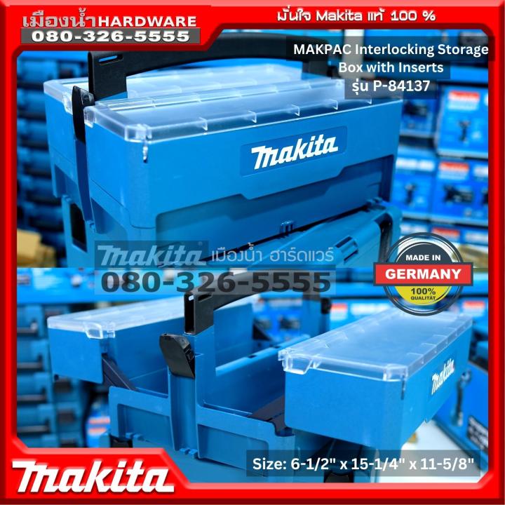 Makita P-84137 MAKPAC Interlocking Storage Box with Inserts, 6-1/2