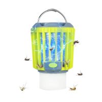 LED Camping Lantern,Mosquito Lamp and Flashlight 3-In-1 Rechargeable Mosquito Zapper, Portable Camping Gear for Outdoors