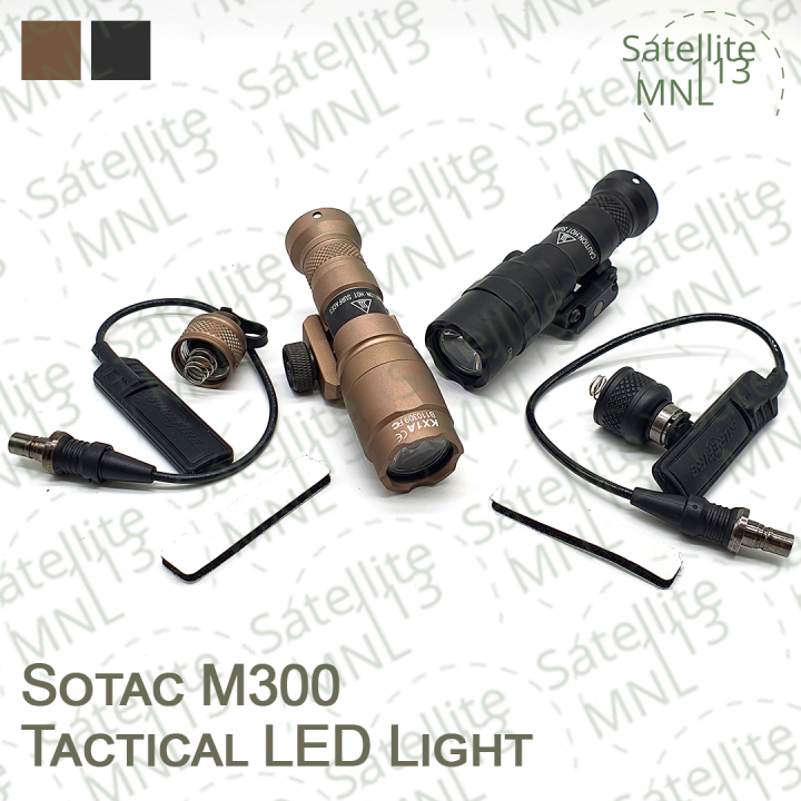 SOTAC M300V-IR Tactical Flashlight with Remote Pressure Switch