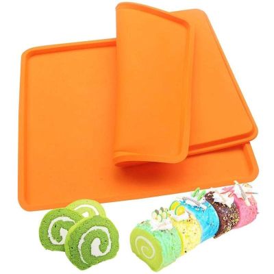 1pc For Swiss Roll Mat Tools Nonstick Baking Pastry Silicone Baking Carpet Mat Silicone Mold Cake Pad Baking Tool Kitchen Access