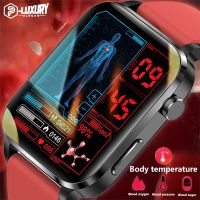 № 2023 New Non-invasive Blood Sugar SmartWatch Men Bluetooth Calling Wristwatch Body Temperature Blood Oxygen Test Smartwatch Lady