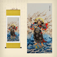 High-quality Taoist รูปปั้นจักรพรรดิ Zhenwu ภาพเหมือนจักรพรรดิ Zhenwu ภาพวาดผ้าไหมแบบเลื่อน Xuanwu จักรพรรดิ Xuantian ตกแต่งภาพวาดและภาพวาดแขวนพระทิเบต