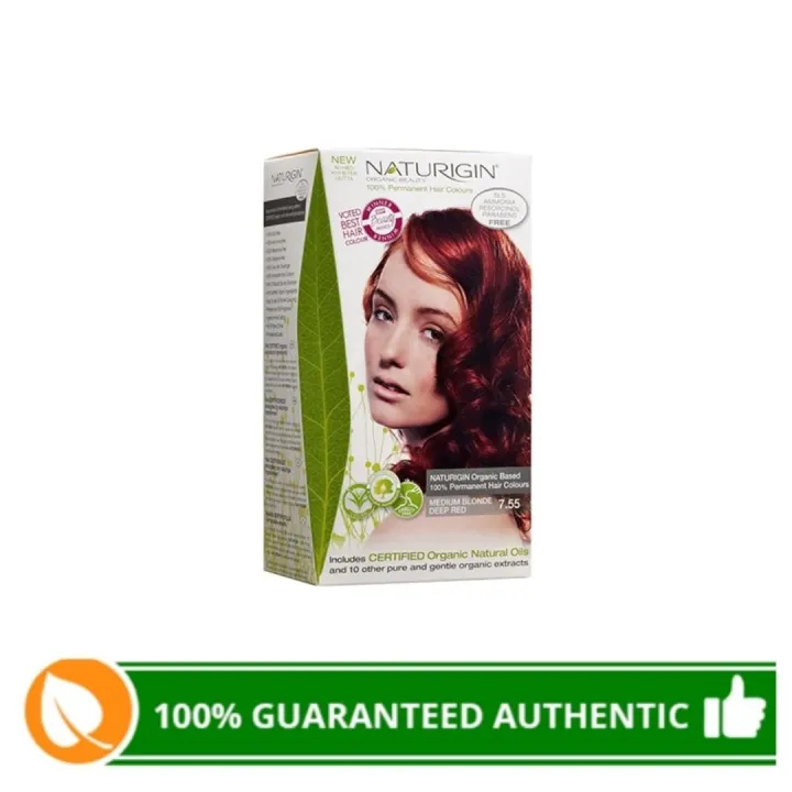 Naturigin  Medium Blonde Deep Red 100% Permanent Hair Colour | Lazada PH