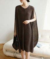 2MUAY PLEAT เดรสผู้หญิง เดรสพลีทคุณภาพ รุ่น GJO3487 10 สี SLEEVELESS PLEAT DRESS FREE SIZE