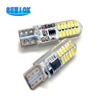 200ชิ้นแฟลช T10 W5W ซิลิโคน24 SMD 3014 LED รถไฟอ่านหนังสือ192 168 501 24SMD 24 LED อัตโนมัติลิ่มหลอดไฟที่จอดรถโคมไฟ12โวลต์