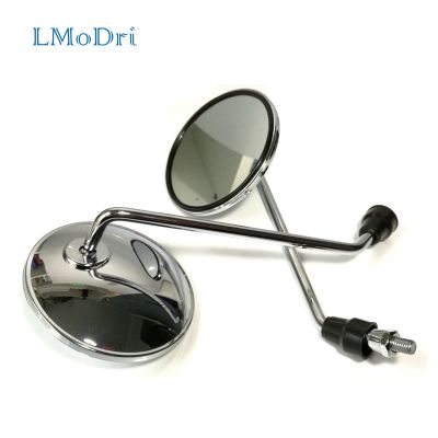 “：{}” Lmodri Motorcycle Back View Mirror Electric Bicycle Rearview Mirrors Moped Side Mirror 8Mm Round