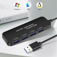 ฮับ USB อะแดปเตอร์เครื่องแยกอเนกประสงค์4 IN 1พอร์ตอะแดปเตอร์ OTG เครื่องแยกอเนกประสงค์4สำหรับคอมพิวเตอร์โปรพีซีอากาศ Macbook Pro 13 15